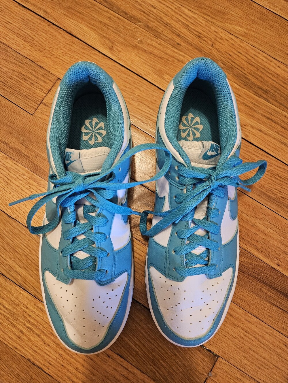 Nike Women’s Teal and White Low-Top Athletic Sneakers